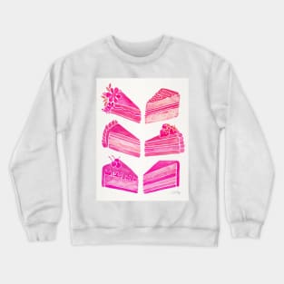 Pink Cake Slices Crewneck Sweatshirt